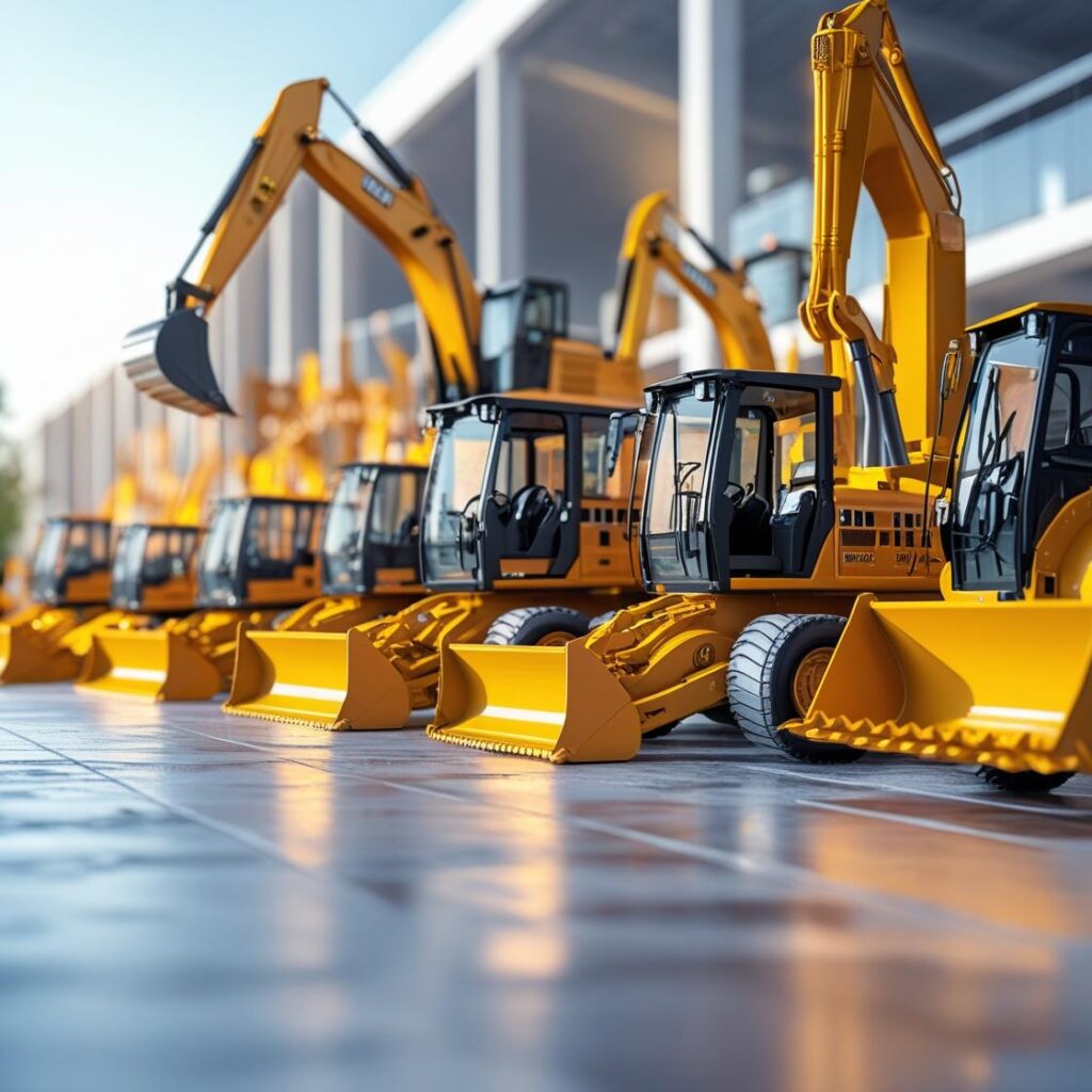 help create image for equipment & machinery rental section on a construction company website