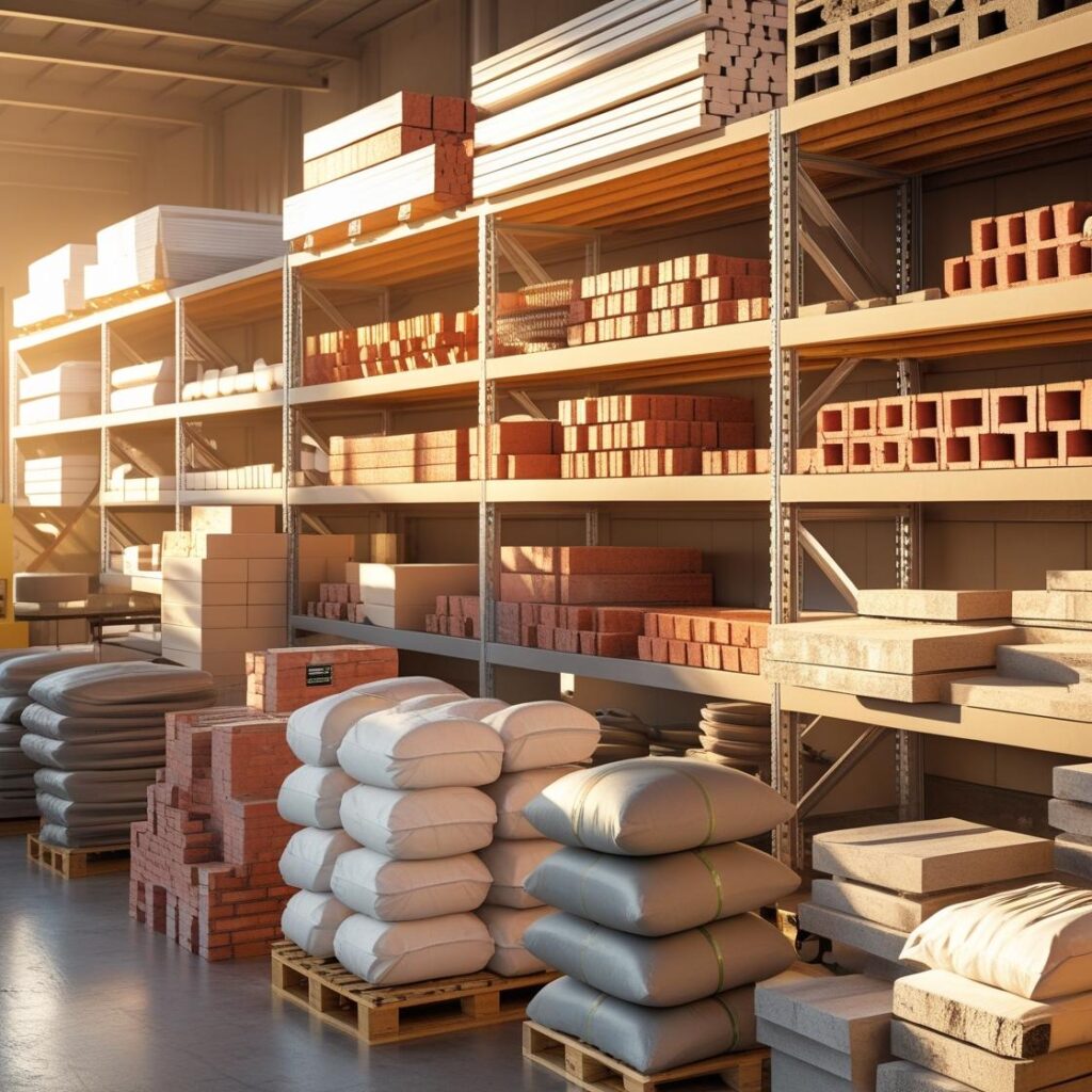 help create image for building material supply section